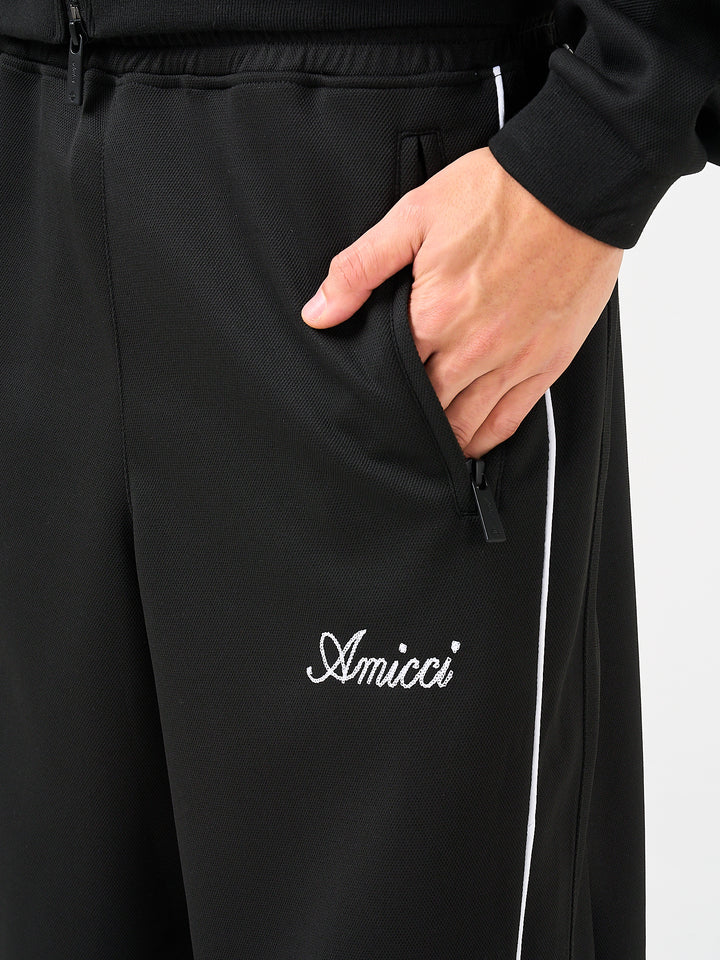 Bleecker zwarte joggingbroek met rits