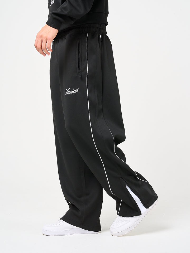 Bleecker zwarte joggingbroek met rits