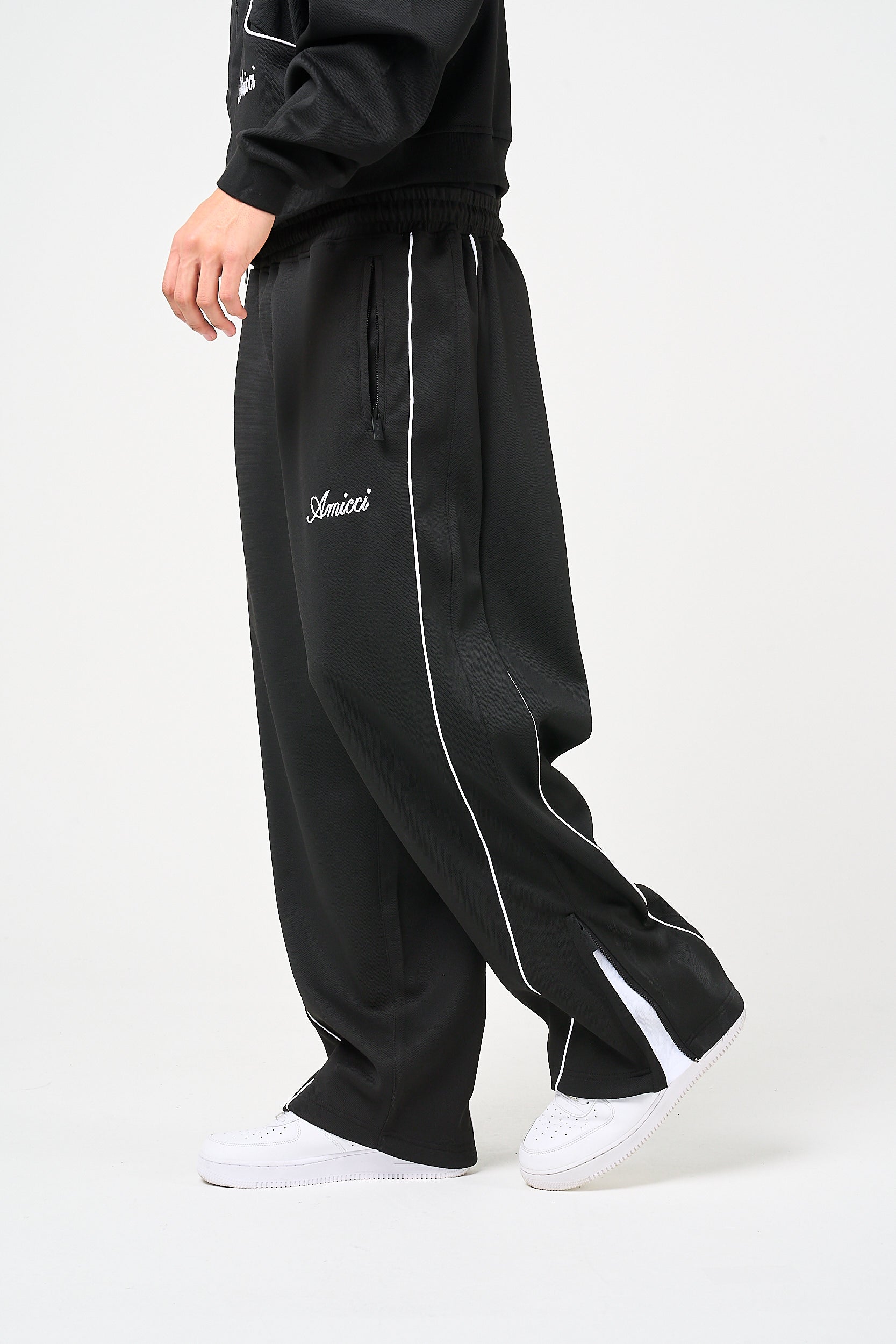 Bleecker Black Zip Through Bottoms