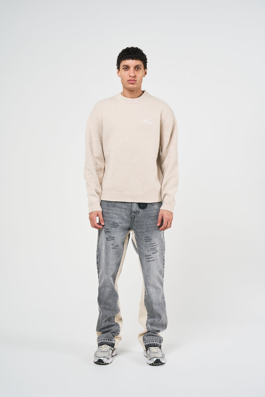 Dexter Beige Knitted Sweatshirt