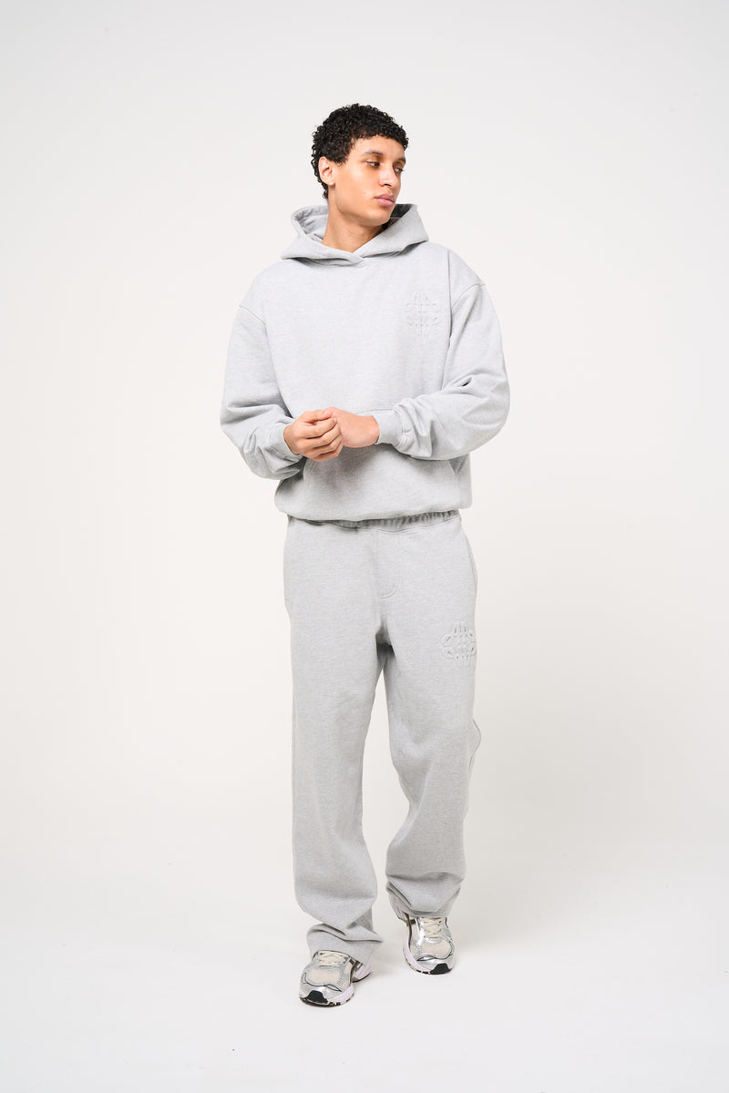 Reyes Emblem Logo Hoodie Grey