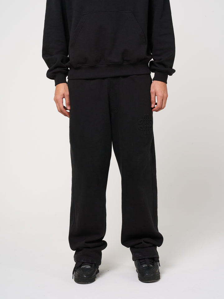 Reyes Emblem Logo Jogger Black