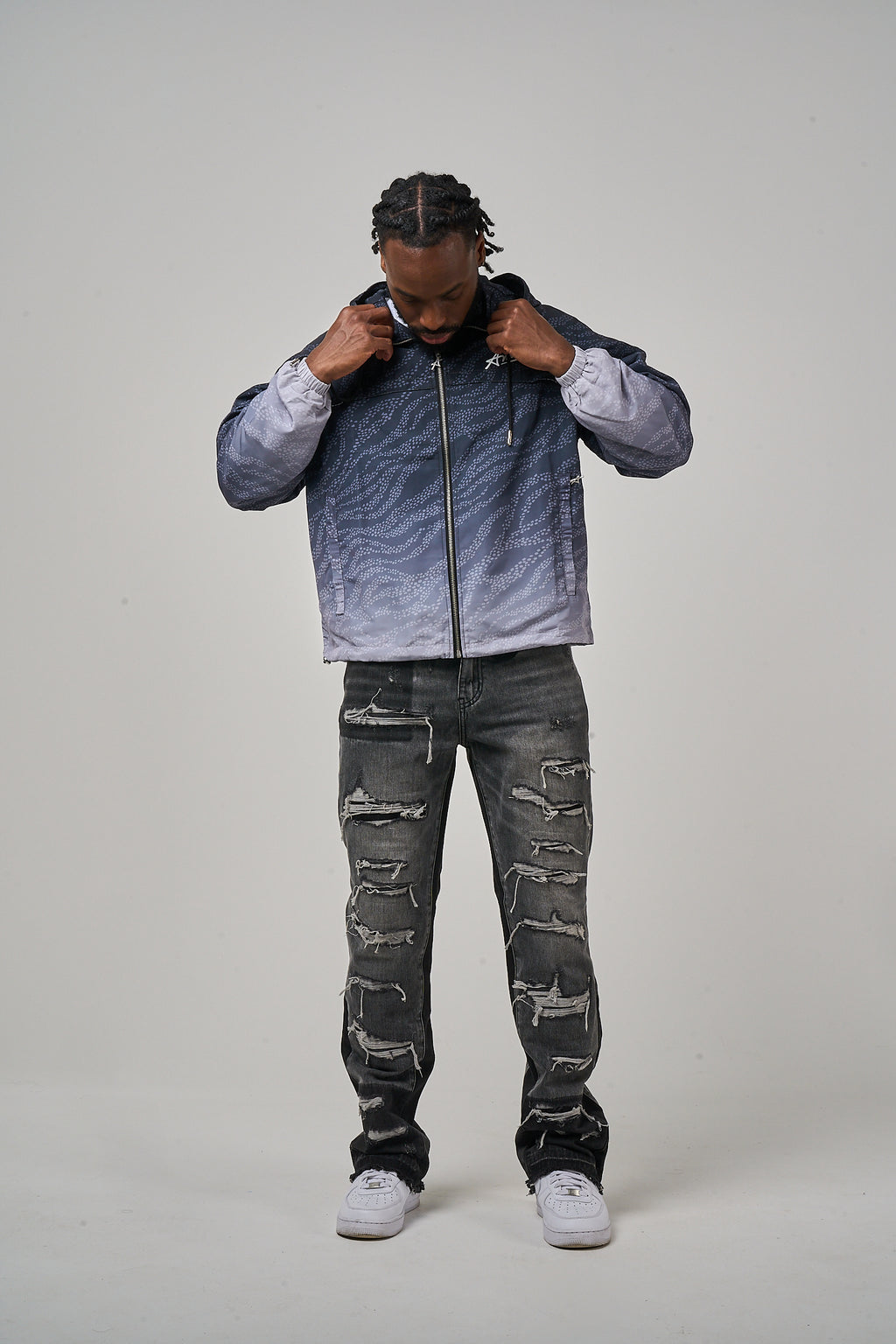 Luciano windjack zwart