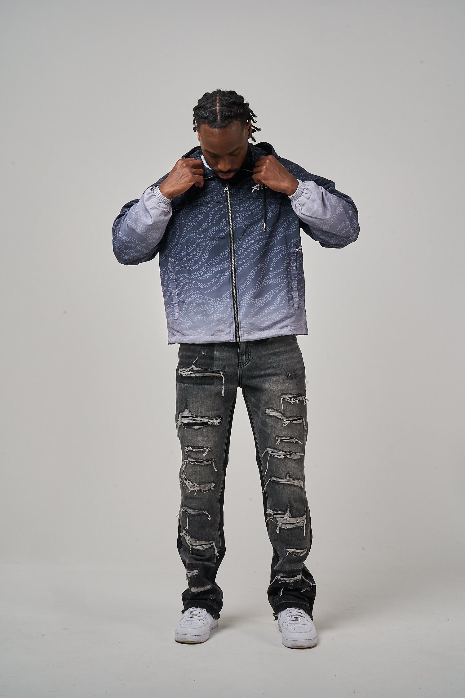 Luciano windjack zwart