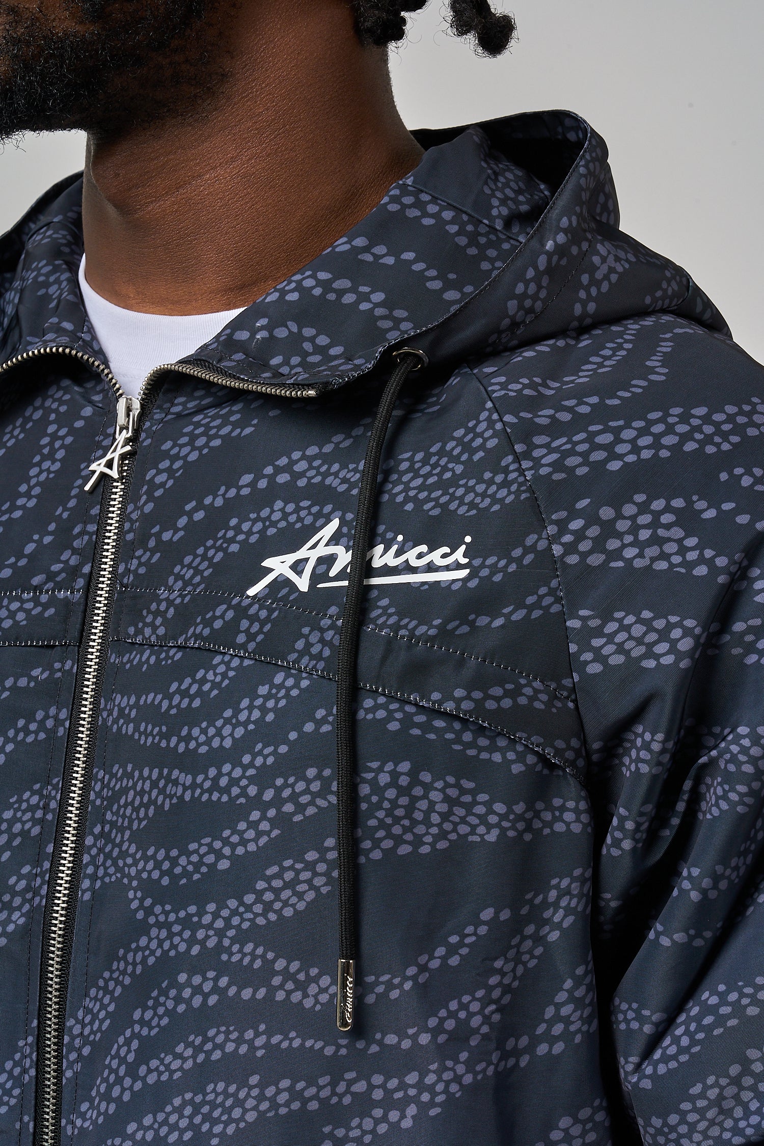 Luciano windjack zwart