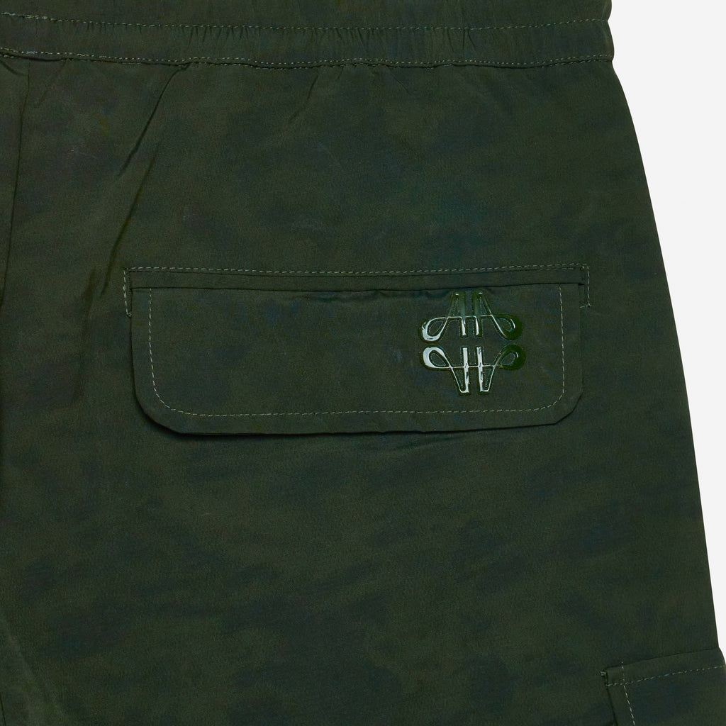 Almeria gemusterte Shorts Grün