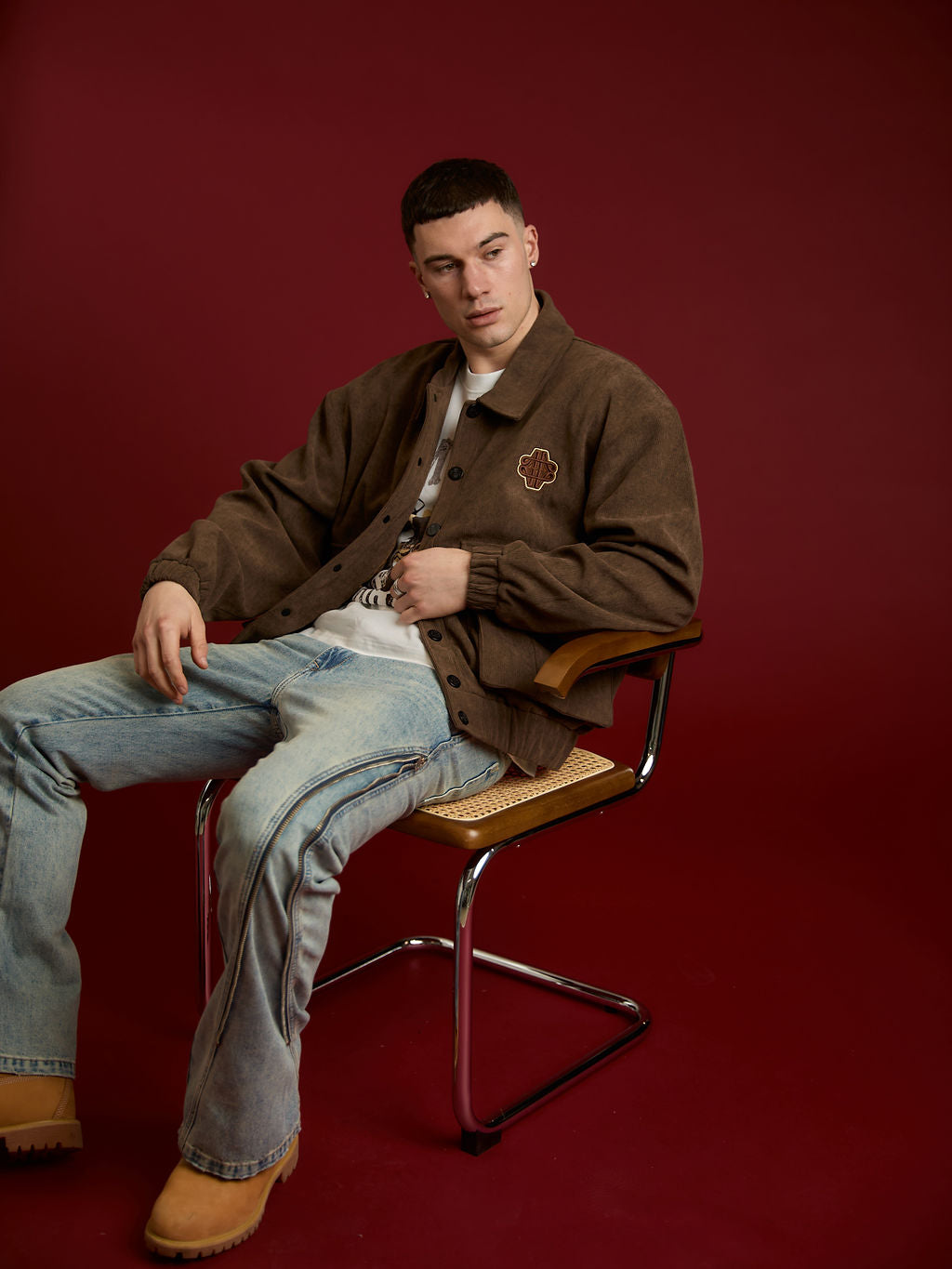 Jeans de campana con cremallera Lorient Azul