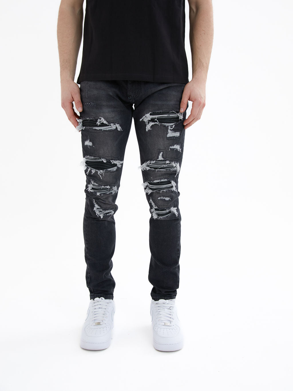 Diego Schwarze Skinny Jeans