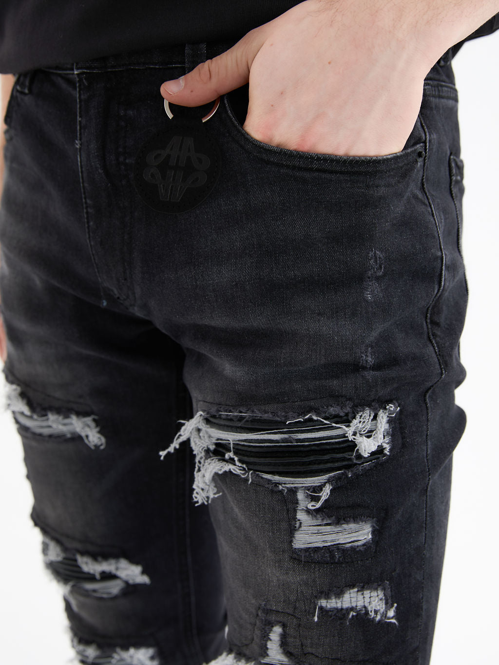 Diego Schwarze Skinny Jeans
