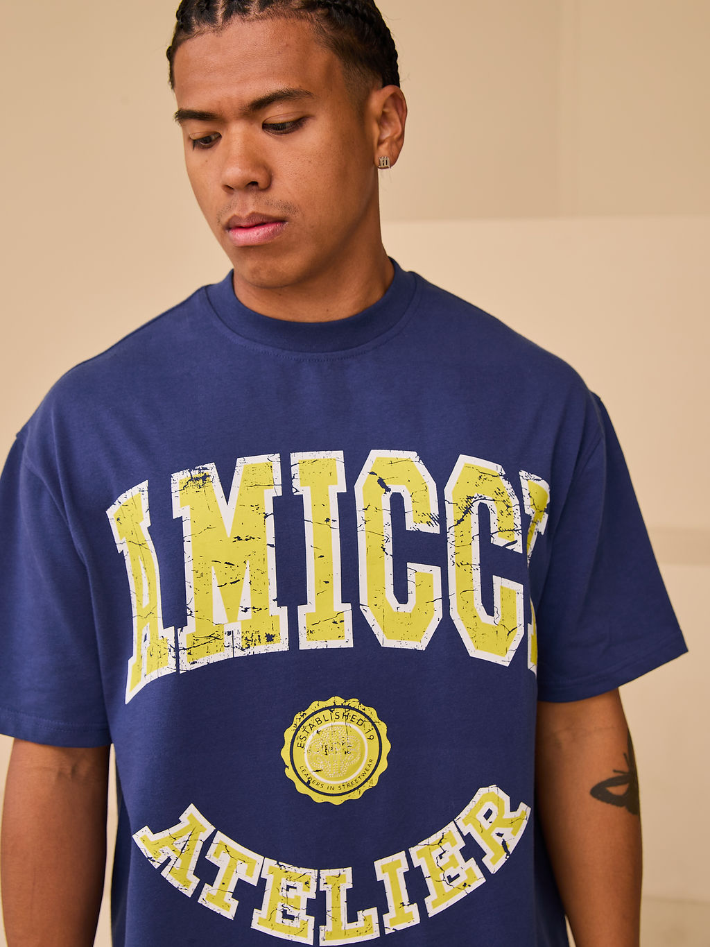 Instituut T-shirt Marineblauw