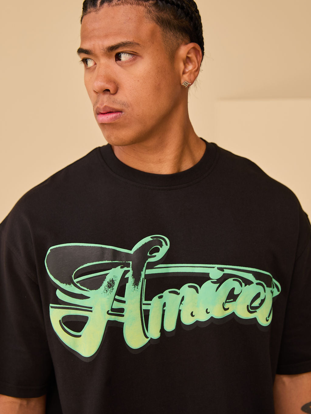 T-shirt graphique Verdent Noir