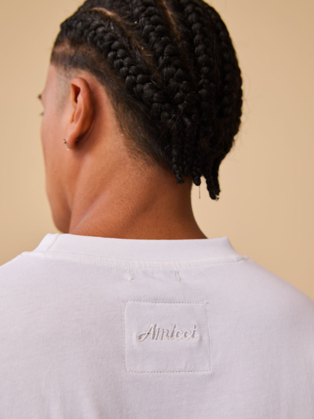 Richting Wit Grafisch T-shirt