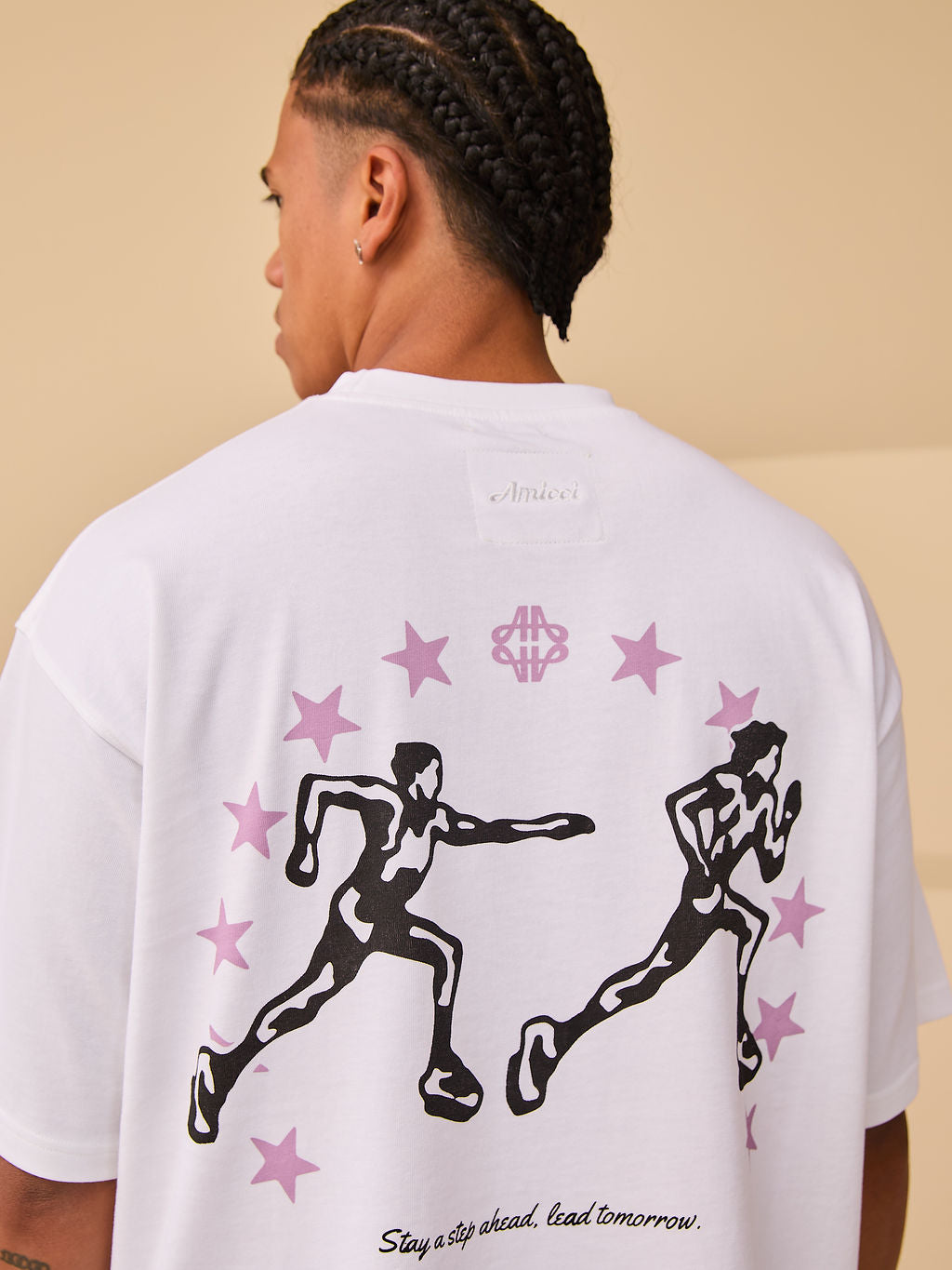 Hasten Graphic T Shirt White