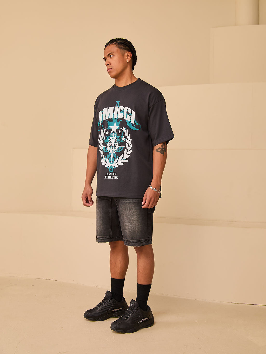 Mason Denim Shorts Black