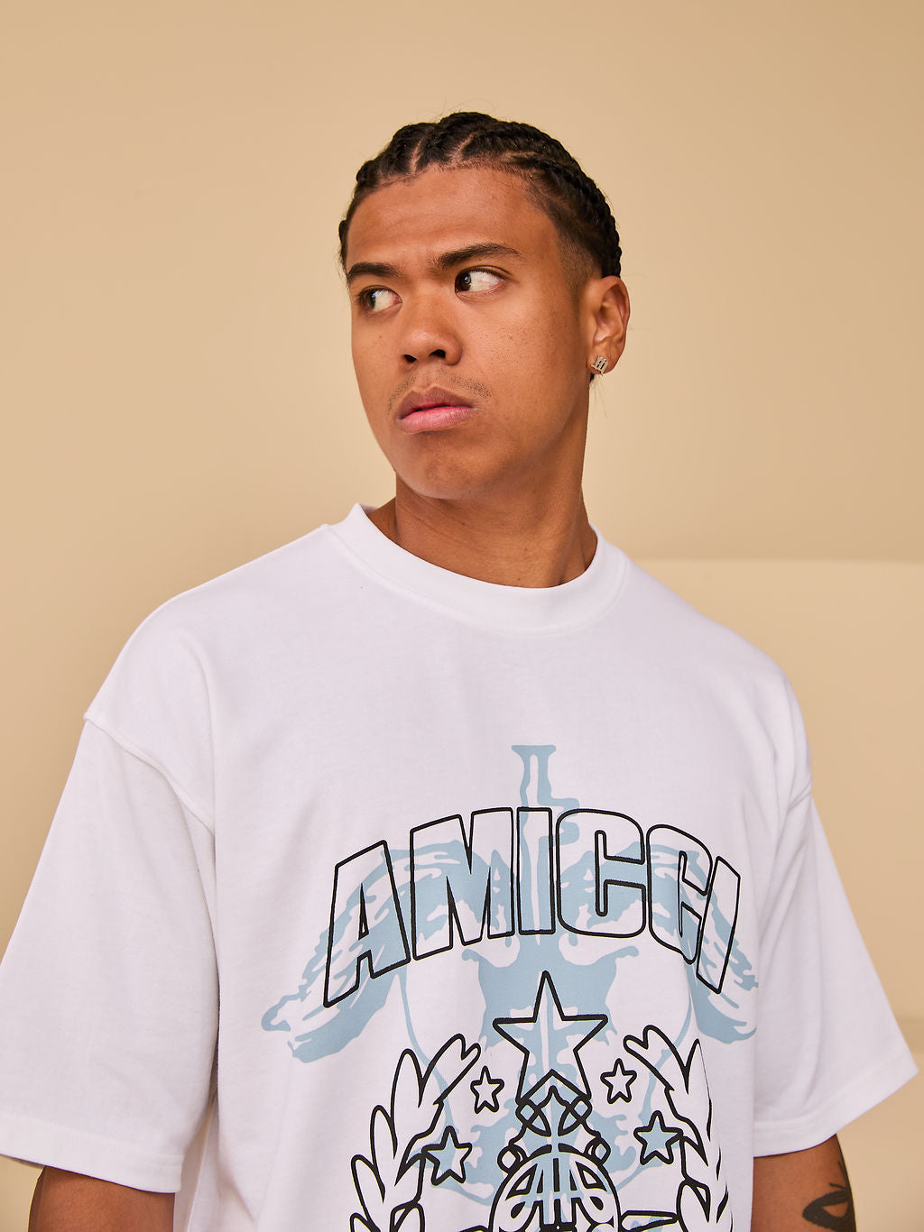 Camiseta Parade Azul con Gráfico