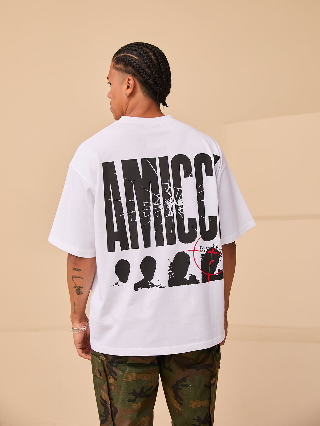 Sniper Graphic T Shirt White