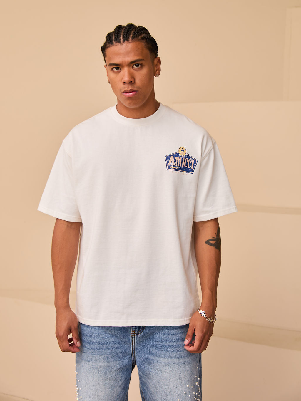 Bulnes Graphic Oversized T-Shirt Wit