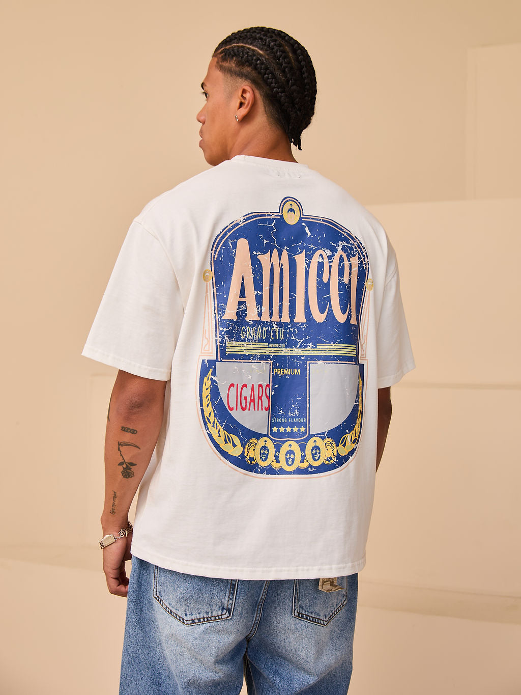 Bulnes Graphic Oversized T-Shirt Wit