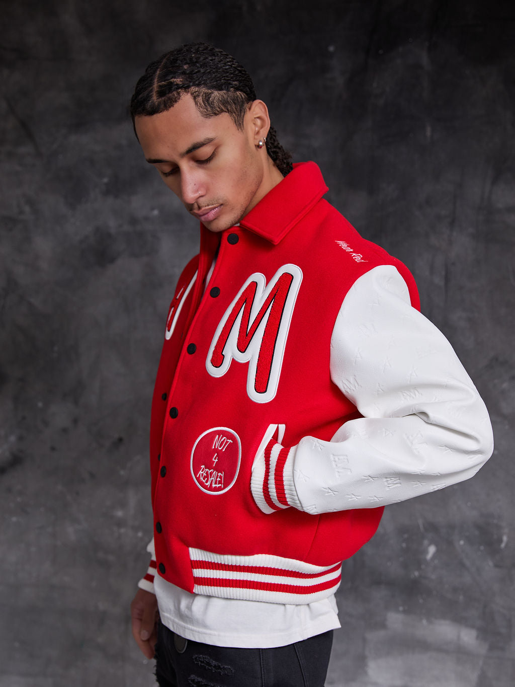 Rouge Varsity-Jacke