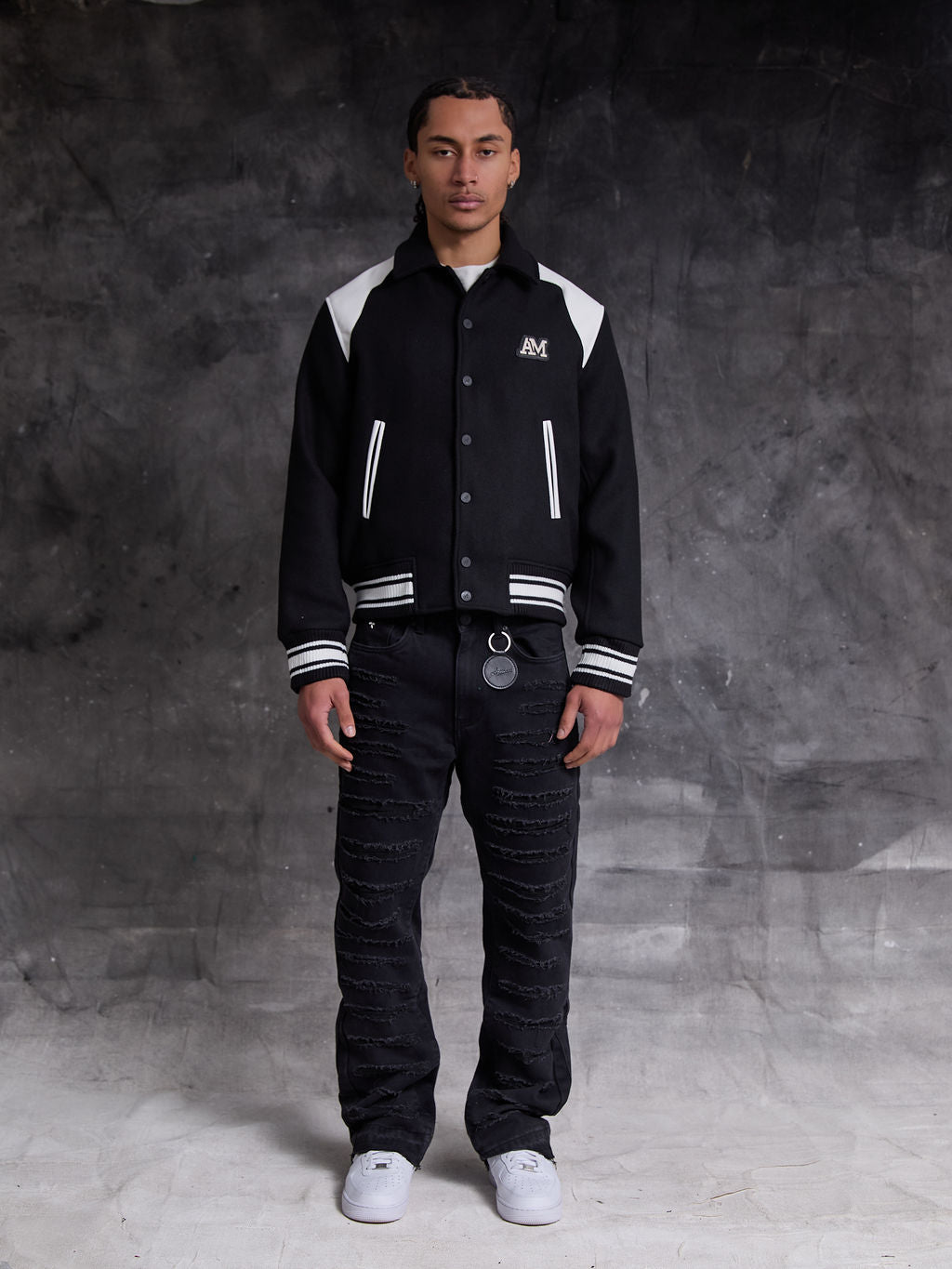 Salvitore Wol Varsity Jacket