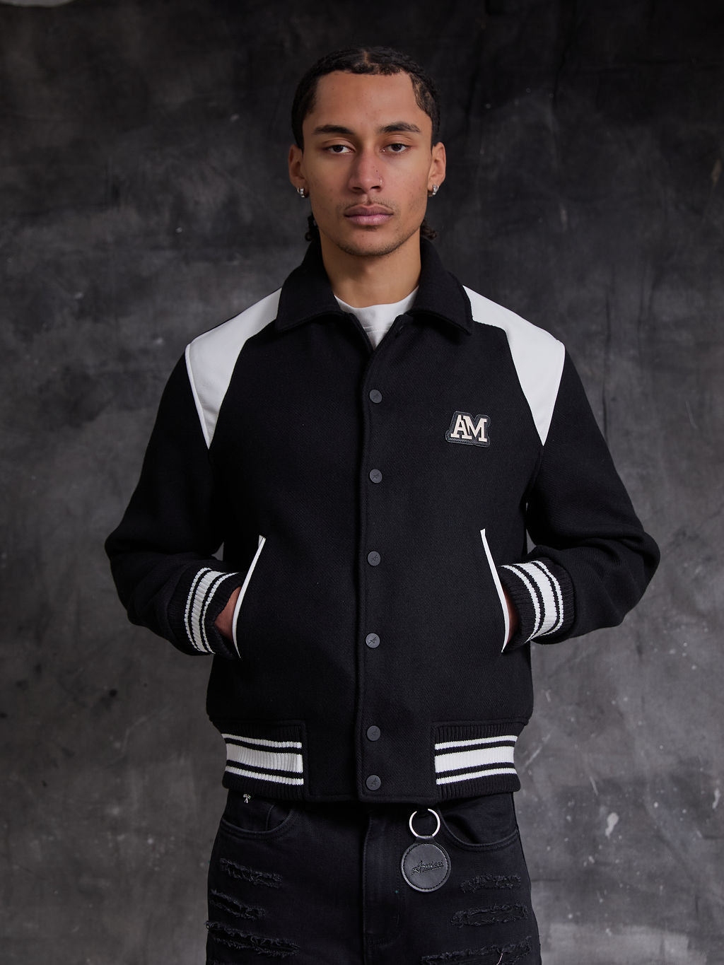 Salvitore Wol Varsity Jacket