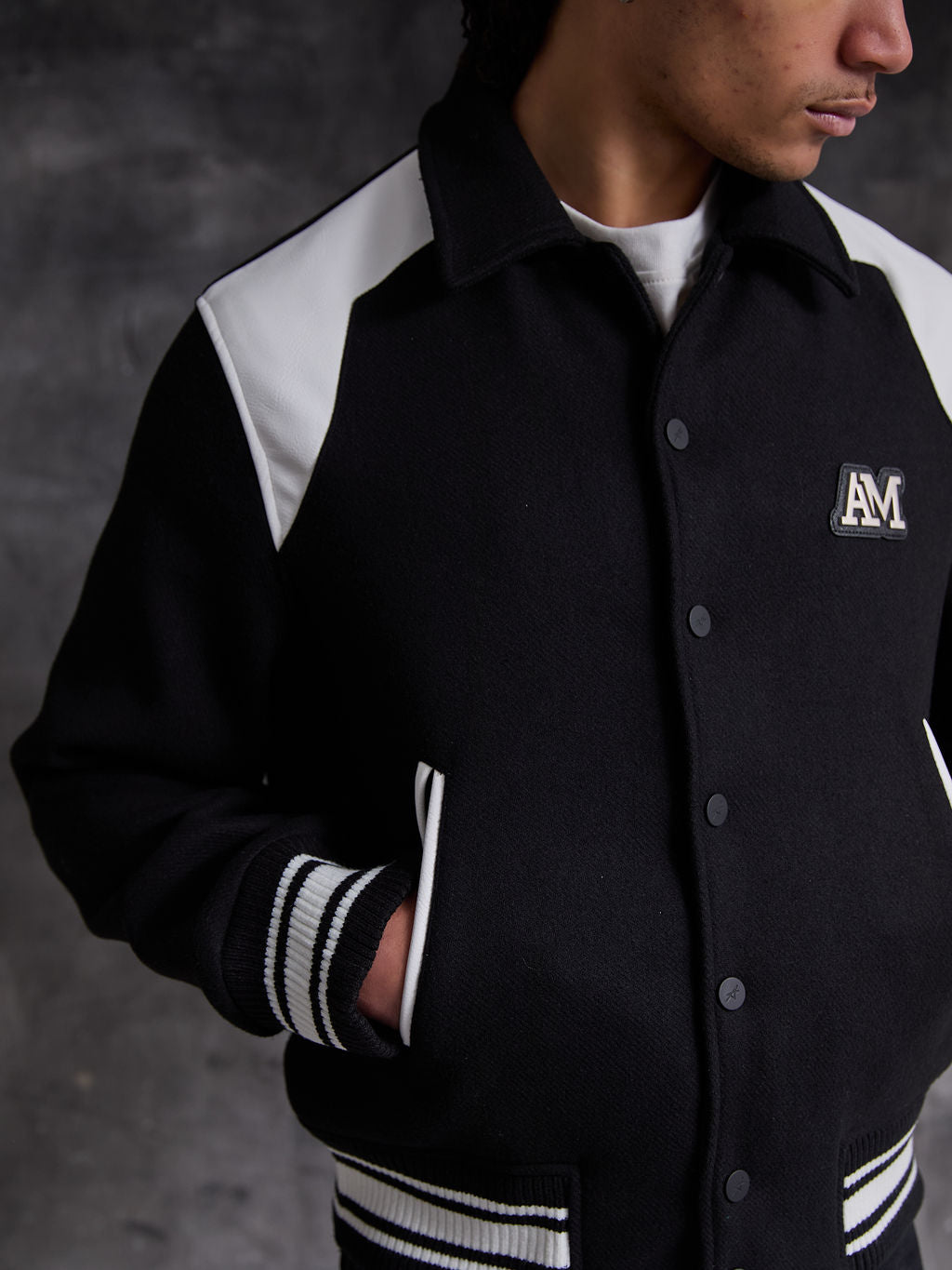 Salvitore Wol Varsity Jacket
