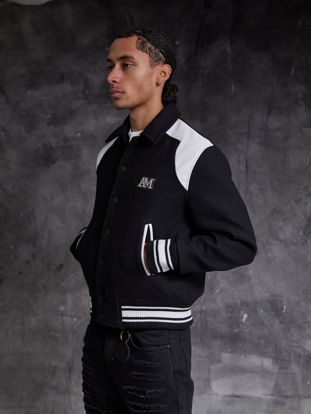 Salvitore Wol Varsity Jacket