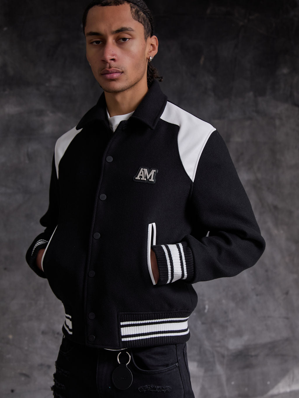Salvitore Wol Varsity Jacket