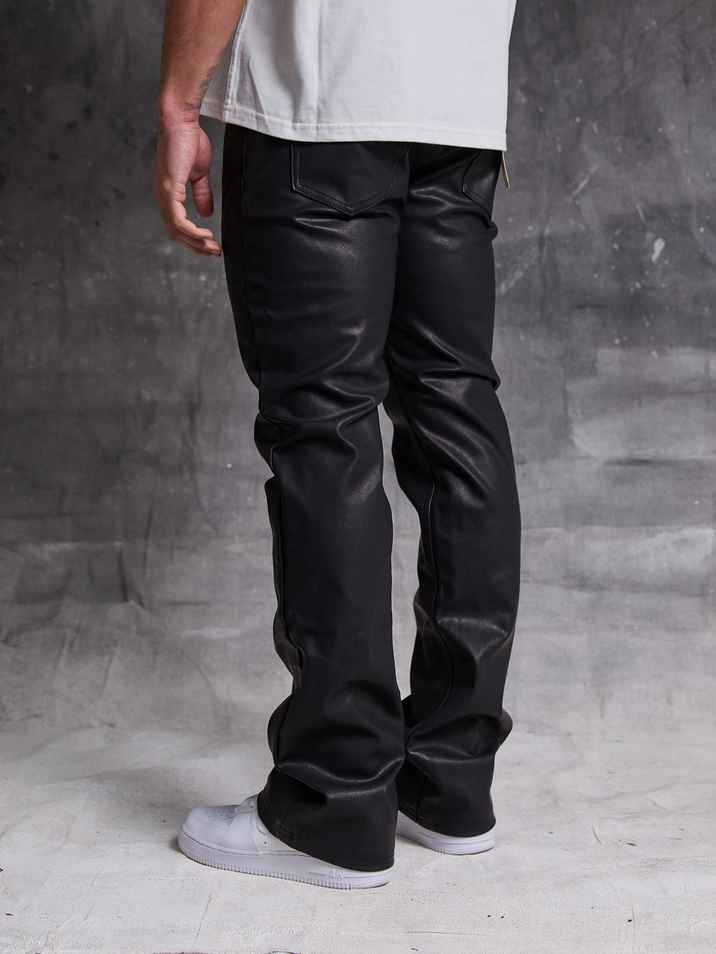 Dario Zwarte Leren Broek