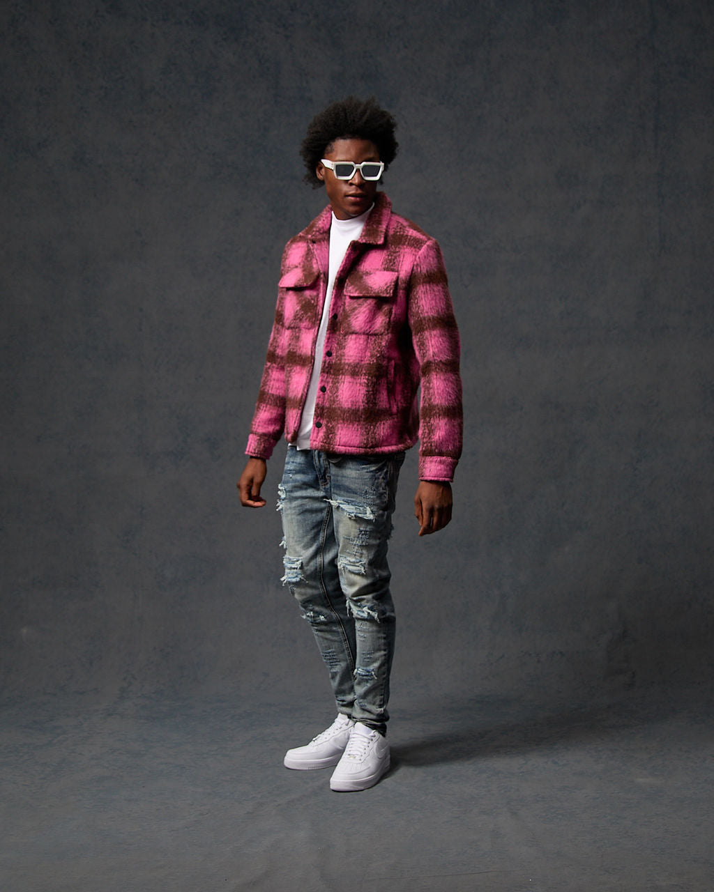 Camisa Rosa Mohair Gennaro