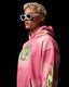 Paola Grafik Hoodie Pink