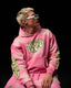 Paola Grafik Hoodie Pink