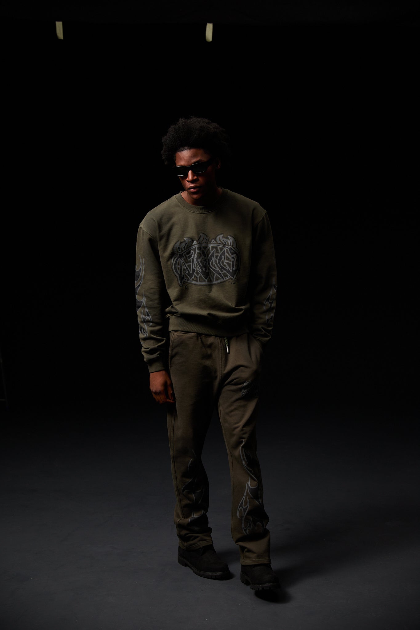 Honova Graphic Broek Groen