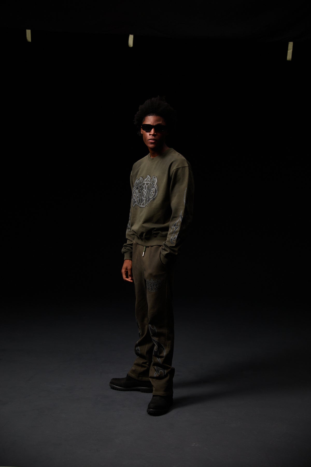 Pantalon Graphique Honova Vert