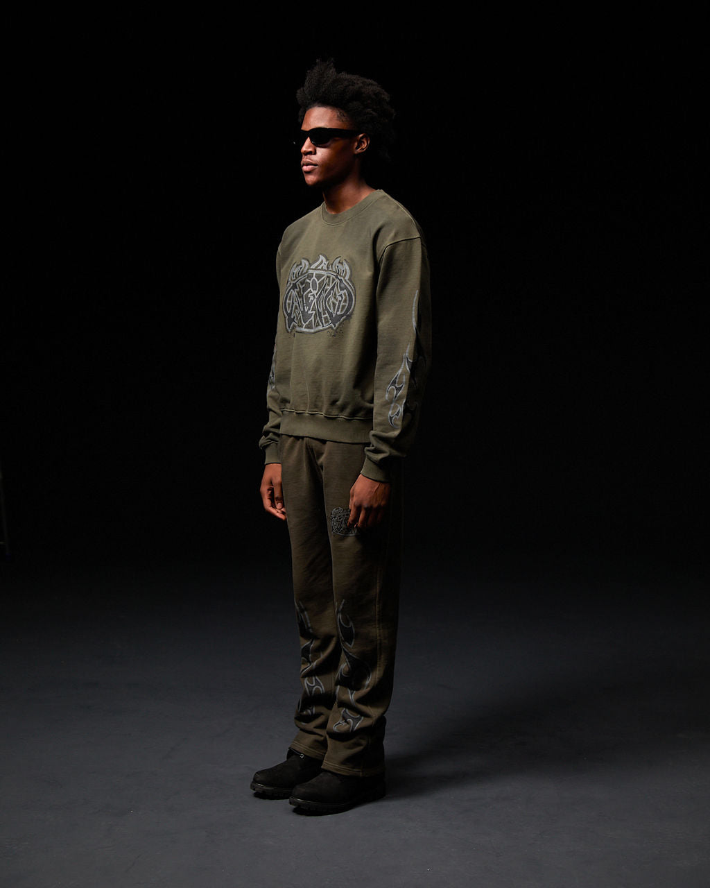 Honova Graphic Crewneck Vert