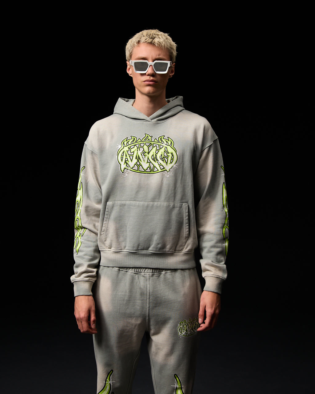 Hoodie Graphique Paola Gris