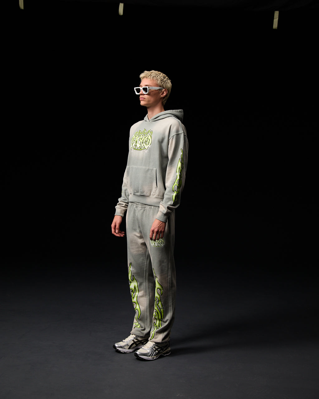 Hoodie Graphique Paola Gris