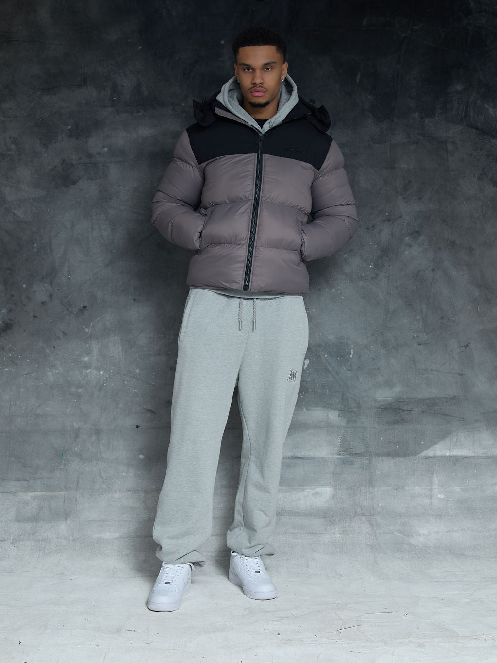 Bellezza Puffer-Jacke Grau