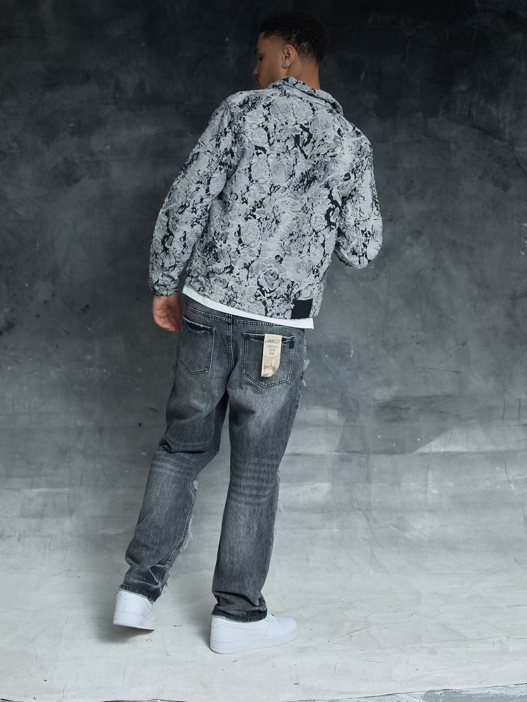 Manuel Grey Gescheurde Jeans