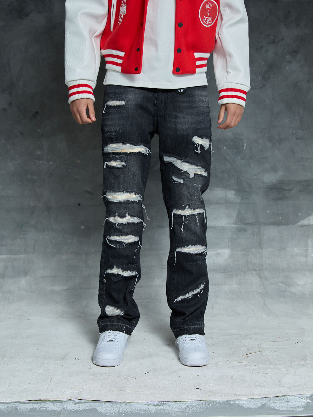 Jeans de campana negros Trivoni