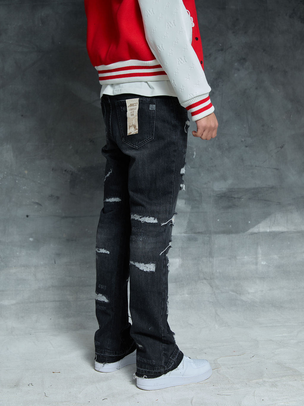 Jeans de campana negros Trivoni