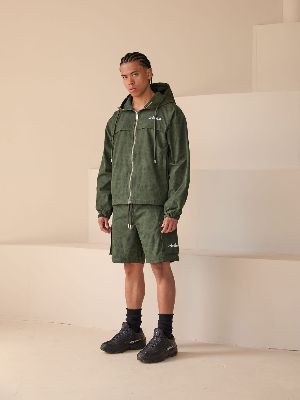 Almeria Windbreaker Set Green