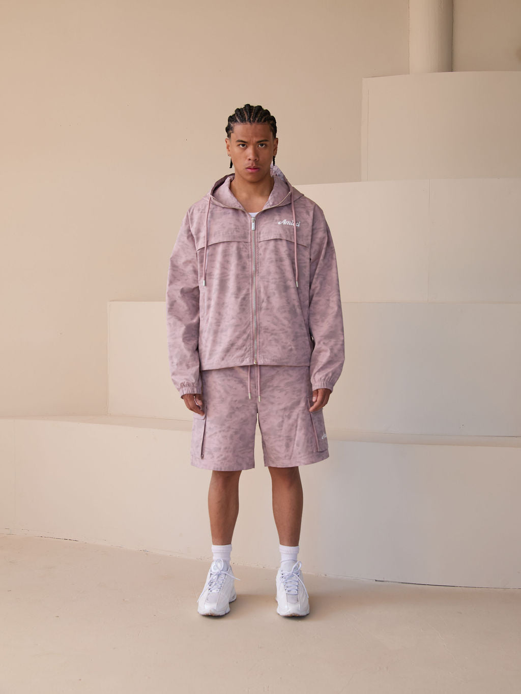 Almeria Windbreaker Set Pink