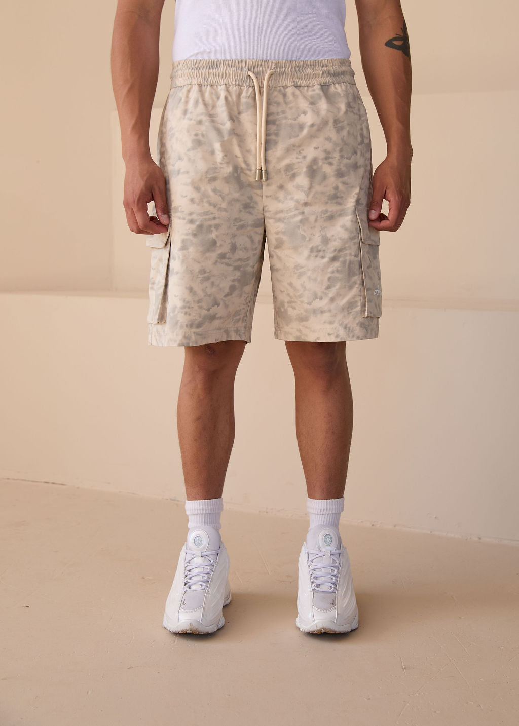 Almeria Patroon Shorts Beige