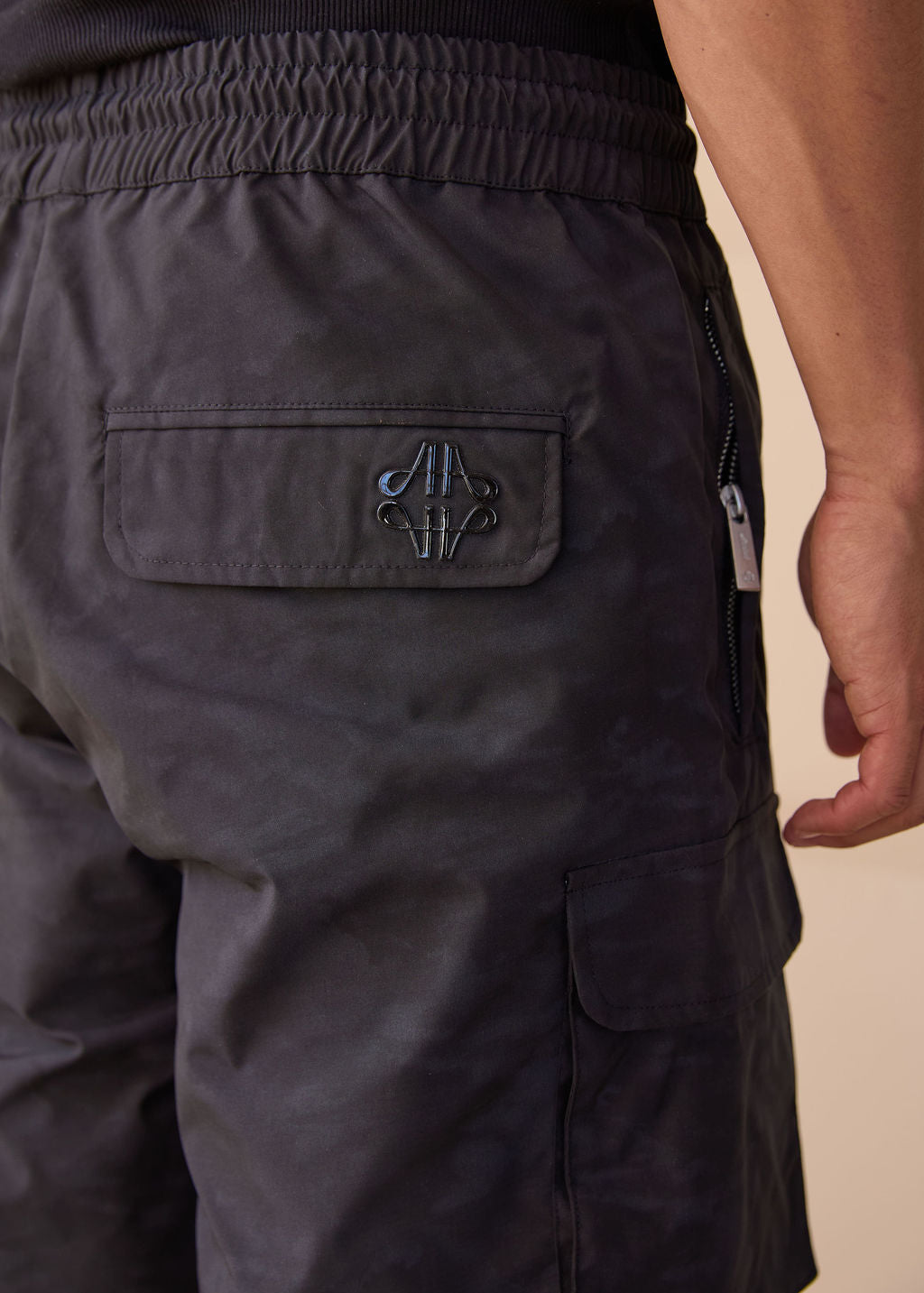 Almeria Patroon Shorts Zwart