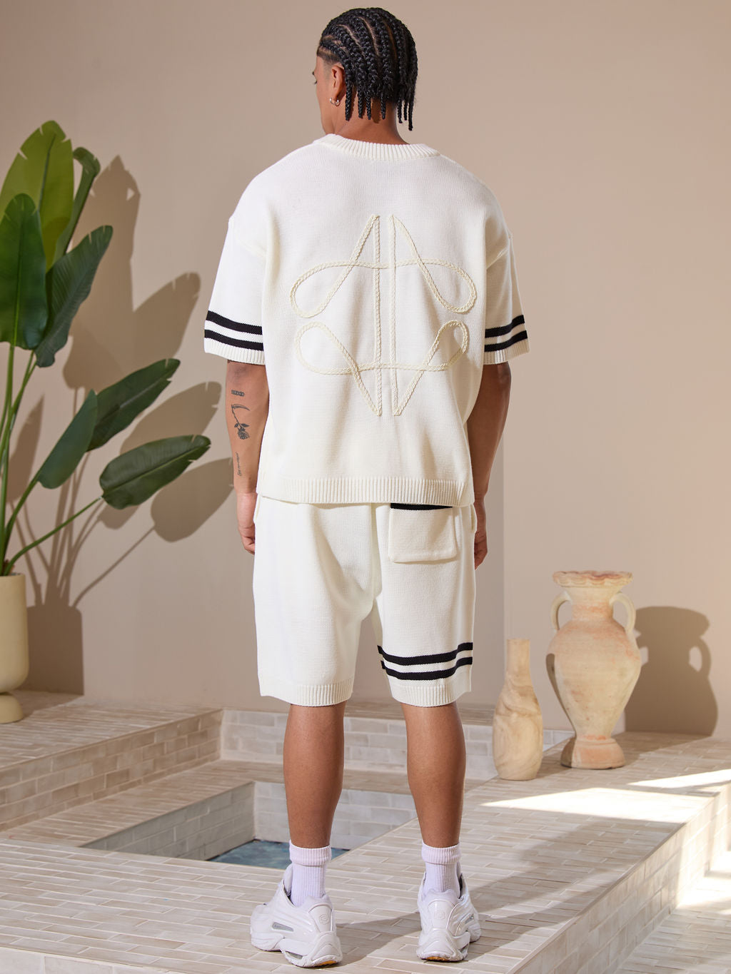 Nantes Knitted Shorts White