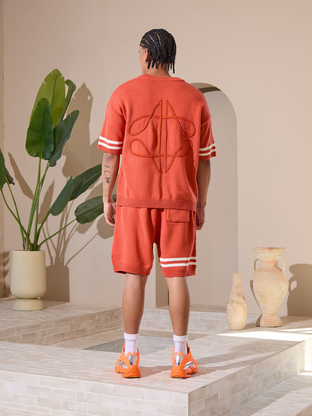 Nantes Knitted Set Orange