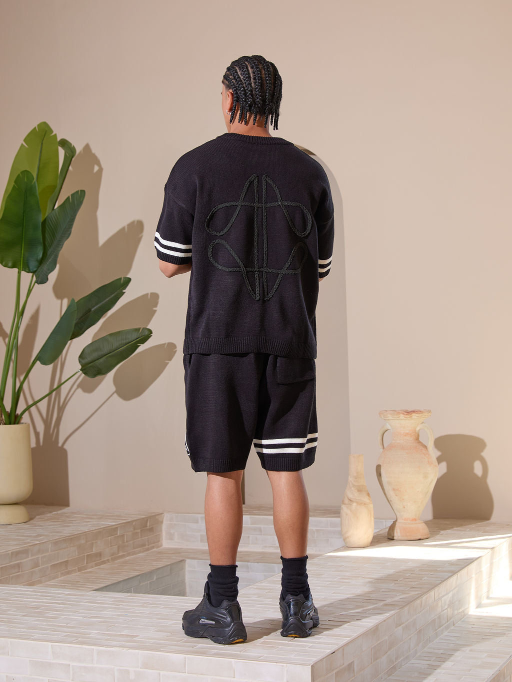 Nantes Knitted Set Black