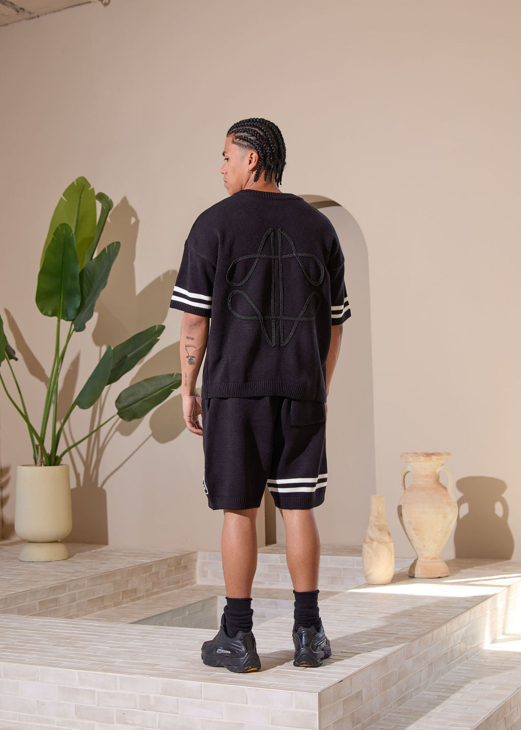 Nantes Knitted Shorts Black