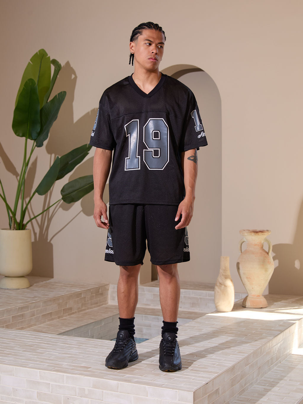 Macizo Mesh Jersey T-Shirt Black